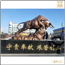 商場(chǎng)開拓銅牛雕塑訂購