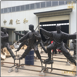 廣場(chǎng)現(xiàn)代人物銅雕擺件